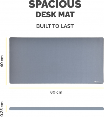 Mousepad birou Fellowes, breyta microban, albastru marin